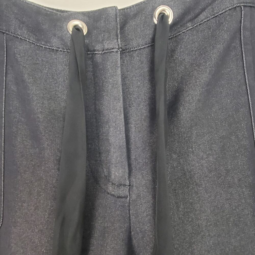 AGB Black Wide Leg Drawstring Trouser Pants | Size 16 - Picture 4 of 9
